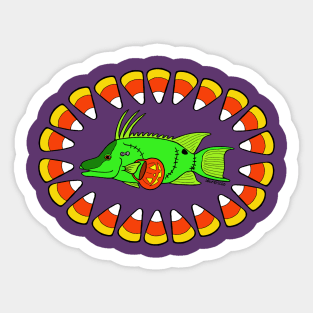 Halloween Hogfish Sticker
